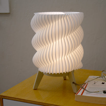 Swirl Lamp Oak